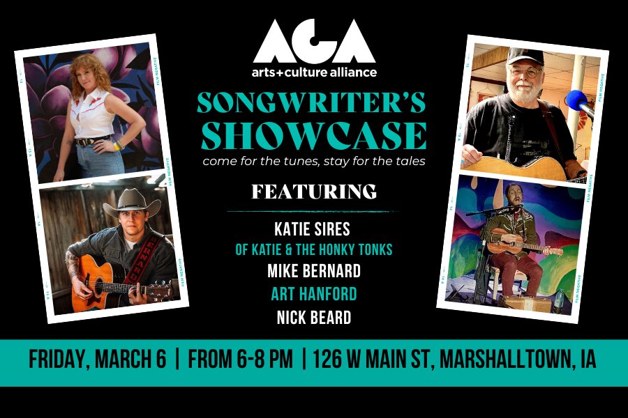 Arts + Culture Alliance announces new slate of local musicians for second Songwriter’s Showcase